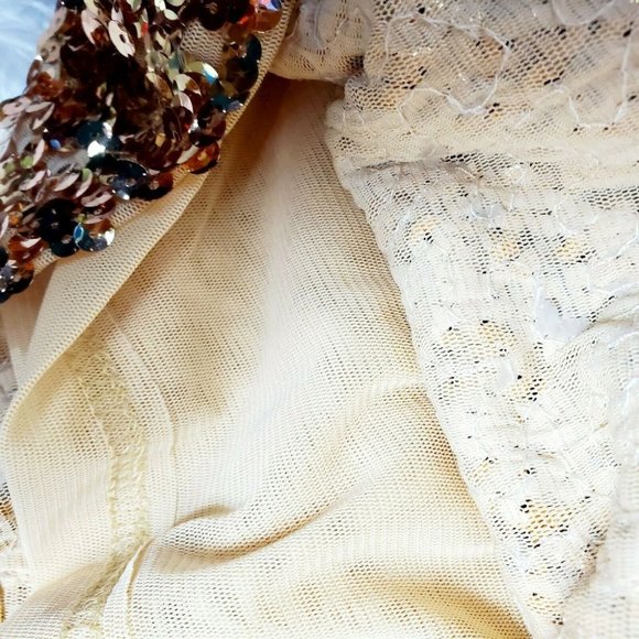 Silver Women's Size Small S Sequin Sheath Dress - Picture 7 of 7